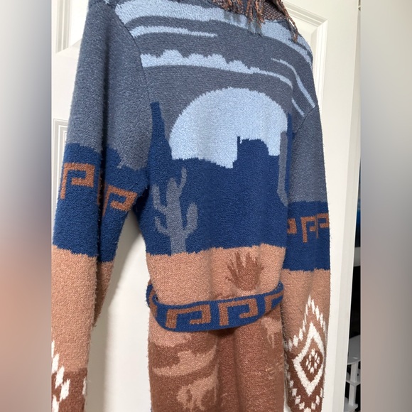 Idyllwind Sweaters - idyllwind Desert Landscape Cardigan in Blue and Brown